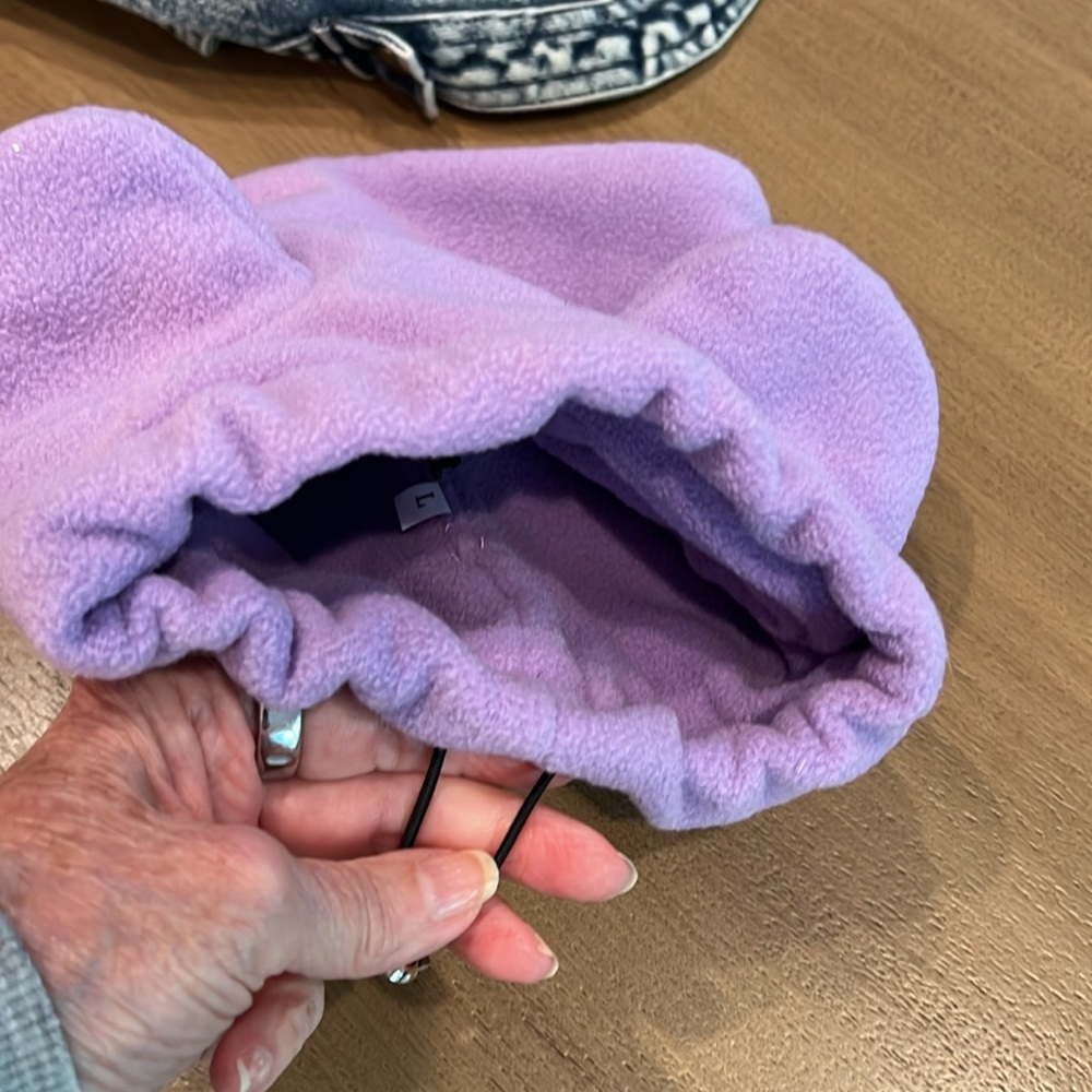 Denim Dog Jacket and Purple Dog hat - Picture 7 of 7